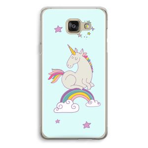 Regenboog eenhoorn: Samsung Galaxy A5 (2016) Transparant Hoesje