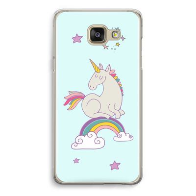 Regenboog eenhoorn: Samsung Galaxy A5 (2016) Transparant Hoesje