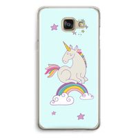 Regenboog eenhoorn: Samsung Galaxy A5 (2016) Transparant Hoesje