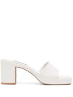 Senso mules Stevie II 75 mm en cuir - Blanc - thumbnail