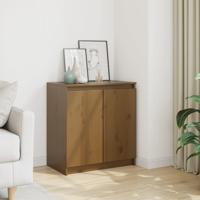 Bijzetkast 60x36x65 cm massief grenenhout honingbruin