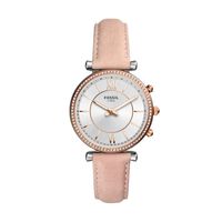 Horlogeband Fossil FTW5039 Leder Roze