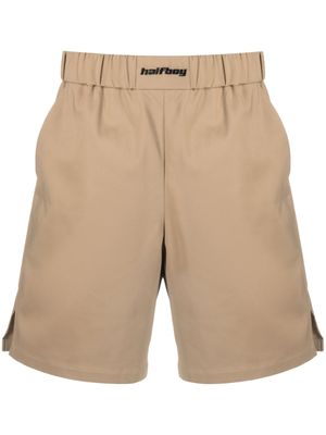 Halfboy short à logo brodé - Tons neutres