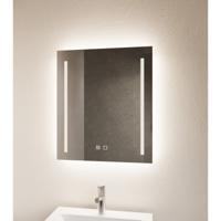 Badkamerspiegel Vertical | 90x70 cm | Rechthoekig | Indirecte LED verlichting | Touch button | Met spiegelverwarming