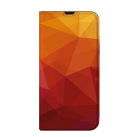 Stand Case voor iPhone 13 Pro Max Polygon Red