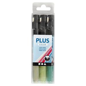 Creativ Company Plus color verfstiften - groen,eucalyptus,bladgroen