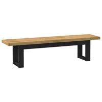 Eetbank NOAIN U-vormige poten 180x40x45 cm massief hout Eetbank NOAIN U-vormige poten 180x40x45 cm massief hout