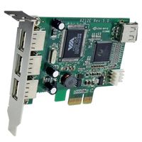 StarTech.com 4-poort PCI Express Low Profile High Speed USB-kaart - thumbnail