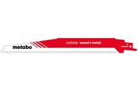 Metabo Accessoires Reciprozaagblad HM | "Carbide Wood + Metal"| 225x6-8 TPI | S1156XHM | ( 1st.) - 626560000