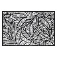 Rechthoekige placemat Jungle zwart PVC 45 x 30 cm - Placemats - thumbnail