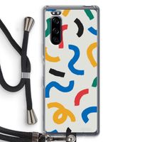 Illustratieve pop 2: Sony Xperia 5 Transparant Hoesje met koord