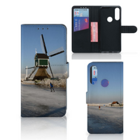 Alcatel 1S 2020 Flip Cover Schaatsers