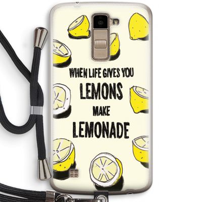 Lemonade: LG K10 (2016) Transparant Hoesje met koord