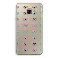 Smiley watermeloenprint: Samsung A3 (2017) Transparant Hoesje