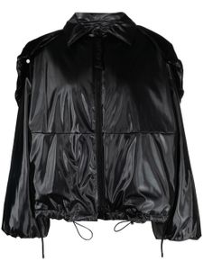 Emporio Armani veste ample en cuir artificiel - Noir