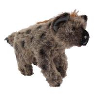 Pia Toysknuffeldier Hyena - zachte pluche stof - grijs - kwaliteit knuffels - 26 cm