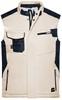 James & Nicholson JN825 Craftsmen Softshell Vest -STRONG- - Stone/Black - 6XL