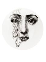 Fornasetti assiette imprimée - Blanc