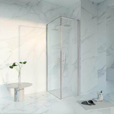 Fortifura Galeria Douchecabine - 60x80x200 - Profiel veiligheidsglas - anti kalk - chroom SW1122467/SW797914/SW797904