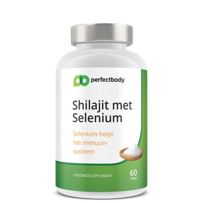 Shilajit met selenium - Energie, testosteron & immuunsysteem - 60 capsules - PerfectBody