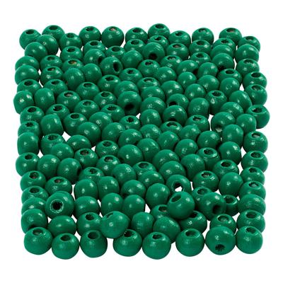 Creativ Company Houten kralen groen, 150st.
