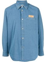 Craig Green chemise en denim à patch logo - Bleu - thumbnail