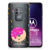 Motorola One Zoom | Siliconen Case | Donut Roze