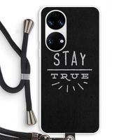 Stay true: Huawei P50 Transparant Hoesje met koord