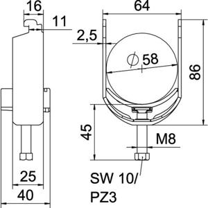 OBO Bettermann 1187250 Beugelklem 1 stuk(s)