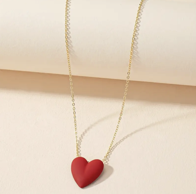 Rode Hart Ketting - Sieraden - Spiritueelboek.nl