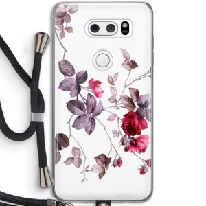 Mooie bloemen: LG V30 Transparant Hoesje met koord