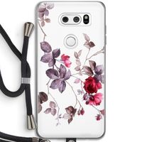 Mooie bloemen: LG V30 Transparant Hoesje met koord
