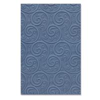 Sizzix • 3-d textured impressions embossing folder ornamental spiral