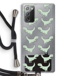 Dinos: Samsung Galaxy Note 20 / Note 20 5G Transparant Hoesje met koord
