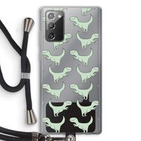 Dinos: Samsung Galaxy Note 20 / Note 20 5G Transparant Hoesje met koord