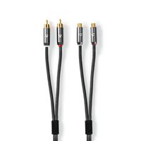 Nedis CATB24205GY50 audio kabel 5 m 2 x RCA Grijs - thumbnail