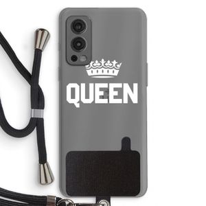 Queen zwart: OnePlus Nord 2 5G Transparant Hoesje met koord