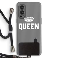 Queen zwart: OnePlus Nord 2 5G Transparant Hoesje met koord