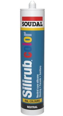 Soudal Silirub Color | Siliconenkit | Grijsbruin Ral 8019 | 300 ml - 116106