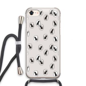 Miauw: iPhone 7 Transparant Hoesje met koord