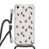 Miauw: iPhone 7 Transparant Hoesje met koord