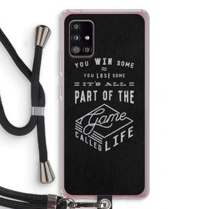 Life: Samsung Galaxy A51 5G Transparant Hoesje met koord