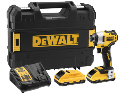 DeWalt DCF809L2T | Slagschroevendraaier | Koolborsteloos | 18V | 3.0Ah Li-Ion | in TSTAK - DCF809L2T-QW