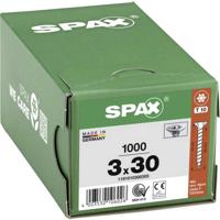 SPAX 1191010300305 SPAX Seko-T Verzonken schroeven 3 mm 30 mm Torx, Binnen-T Staal Galvanisch verzinkt 1000 stuk(s)