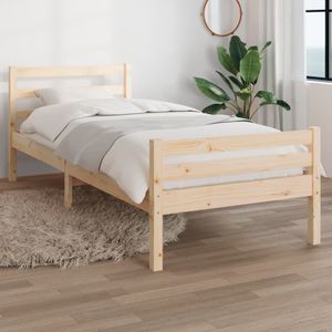 Bedframe massief hout 100x200 cm