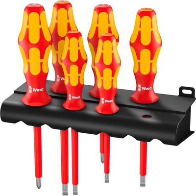 Wera 160 i/6 Schroevendraaierset Kraftform Plus Serie 100 + Rek