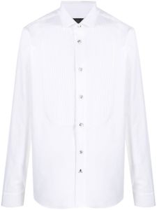 Philipp Plein chemise à empiècement plissé - Blanc