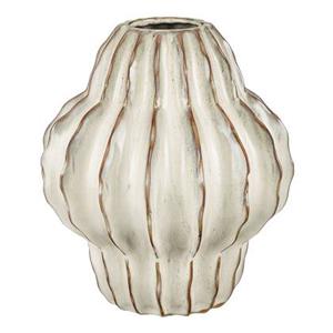 Mica Decorations Altea Vaas - H28 x Ø24,5 cm - Keramiek - Off White