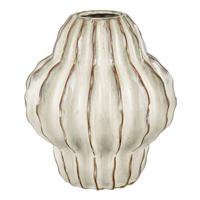 Mica Decorations Altea Vaas - H28 x Ø24,5 cm - Keramiek - Off White