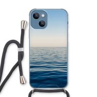 Water horizon: iPhone 13 Transparant Hoesje met koord